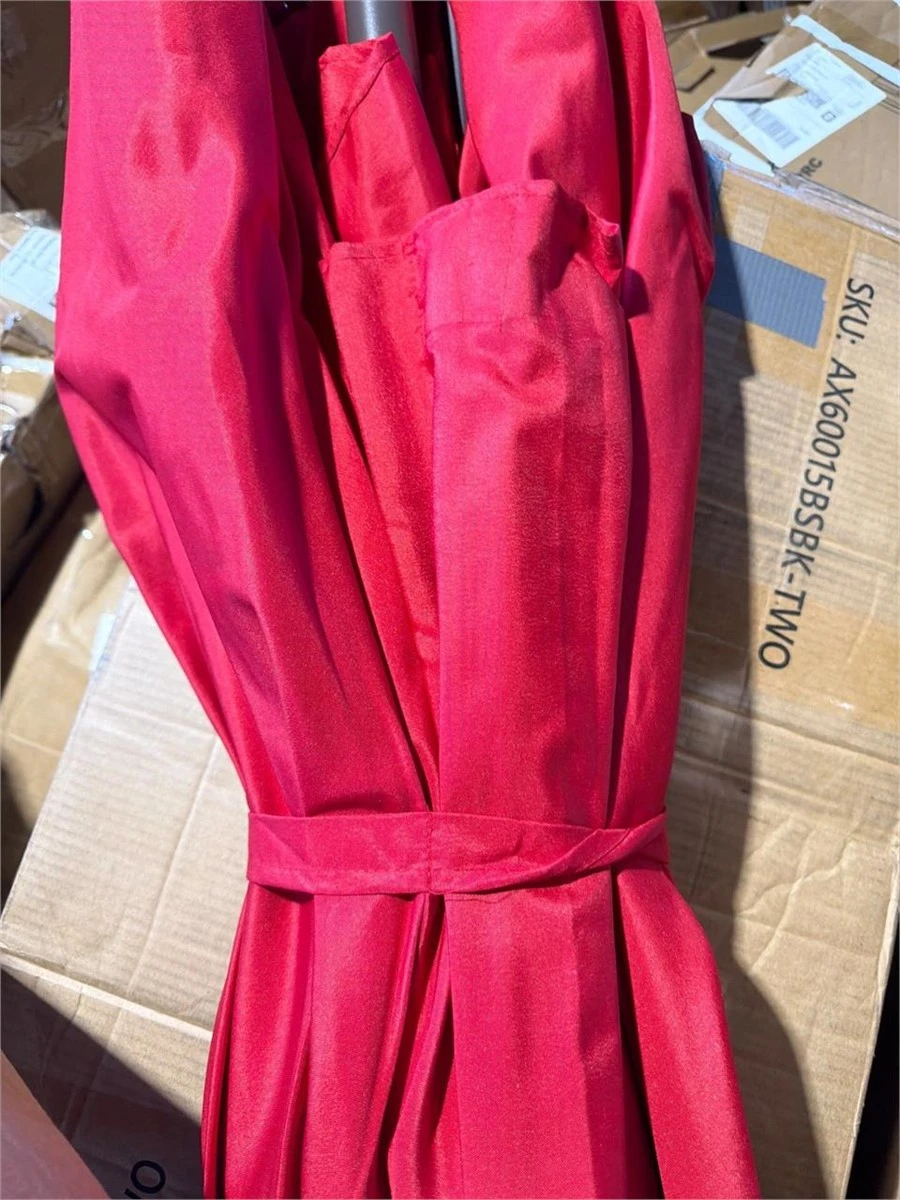 Red Rectangular Patio Umbrella - photo 3