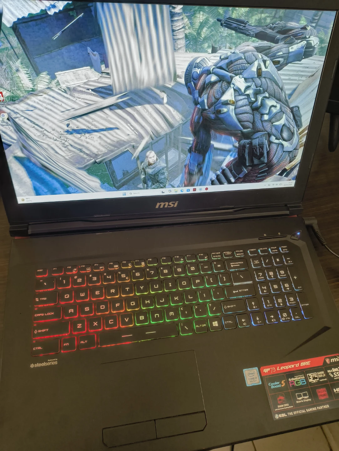 Gaming laptop msi i7-8750h grx1060 - photo 3