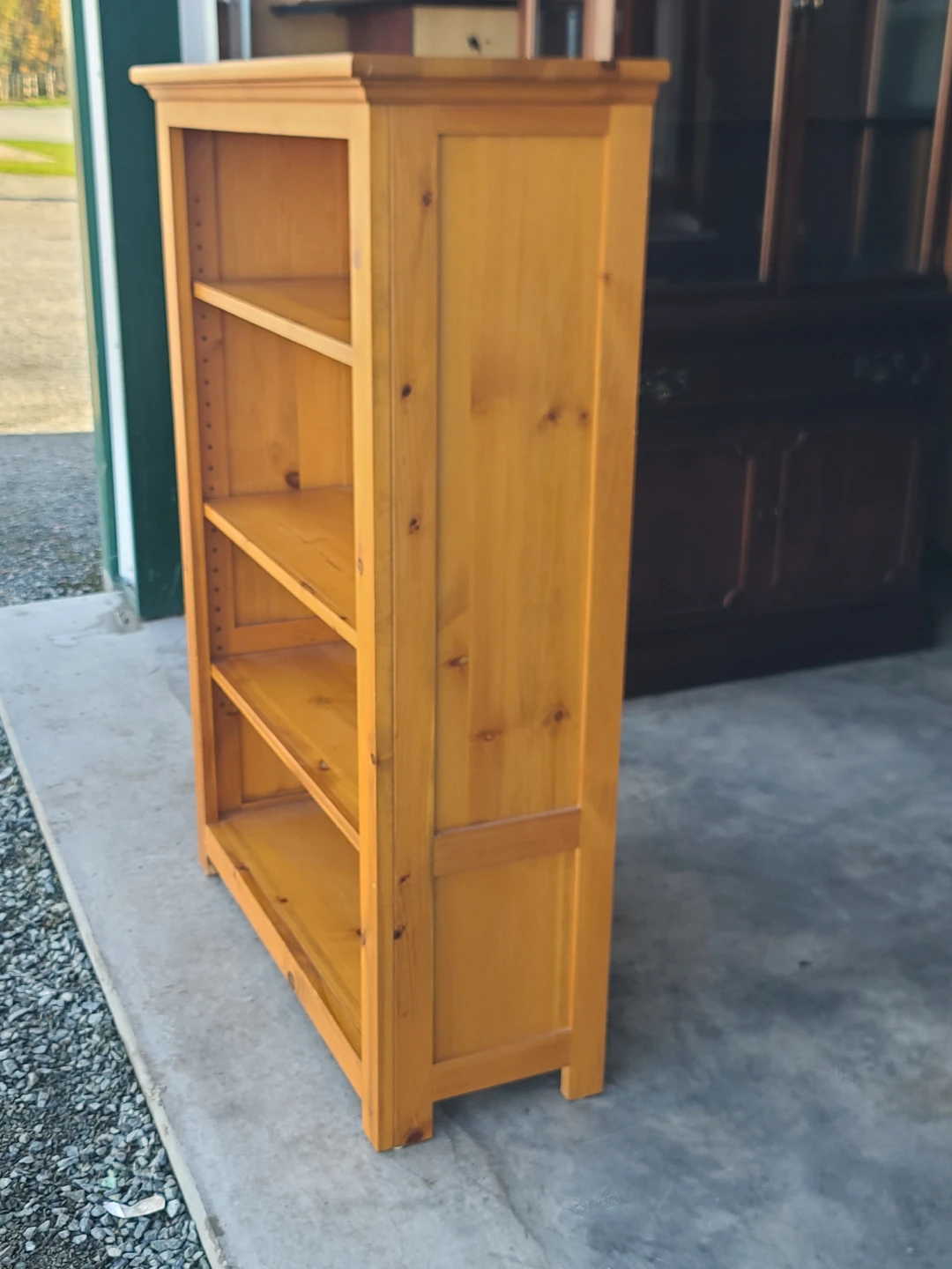 Solid Pine 4-Shelf Bookcase - photo 3