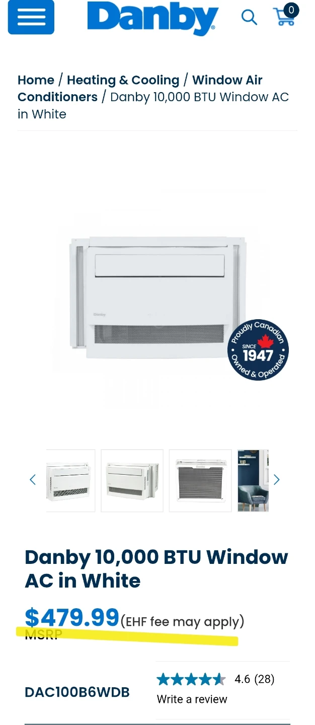 Danby Window Air Conditioner DAC100B6WDB - photo 4