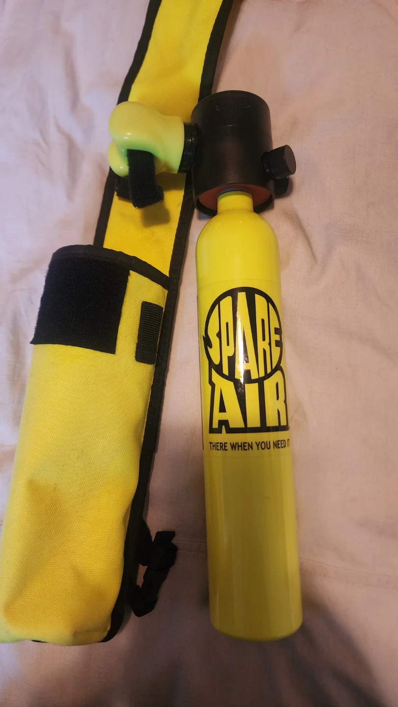 Spare Air diving cylinder with yellow holster - photo 2