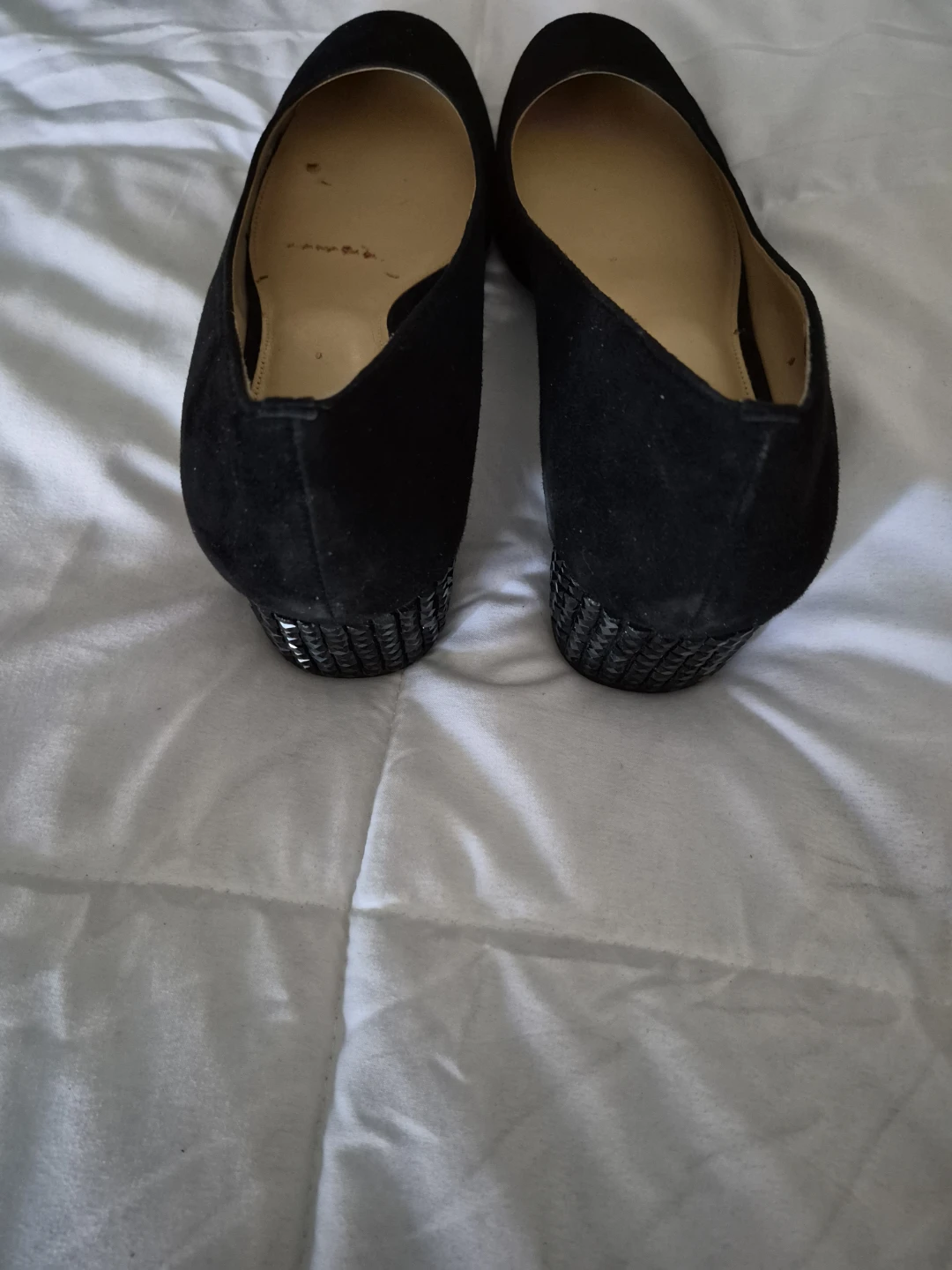 Michael Kors Black Suede Block Heel Pumps - photo 3