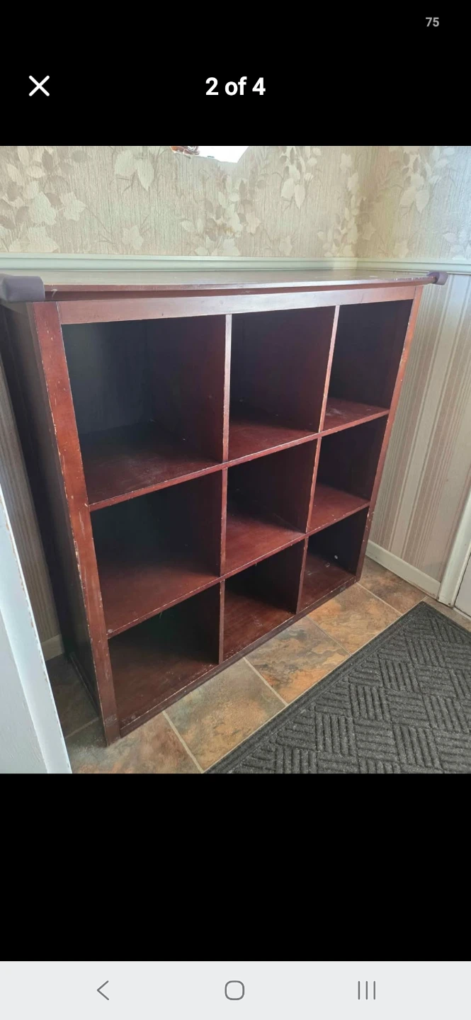 Dark Brown 9-Cube Storage Unit - photo 4