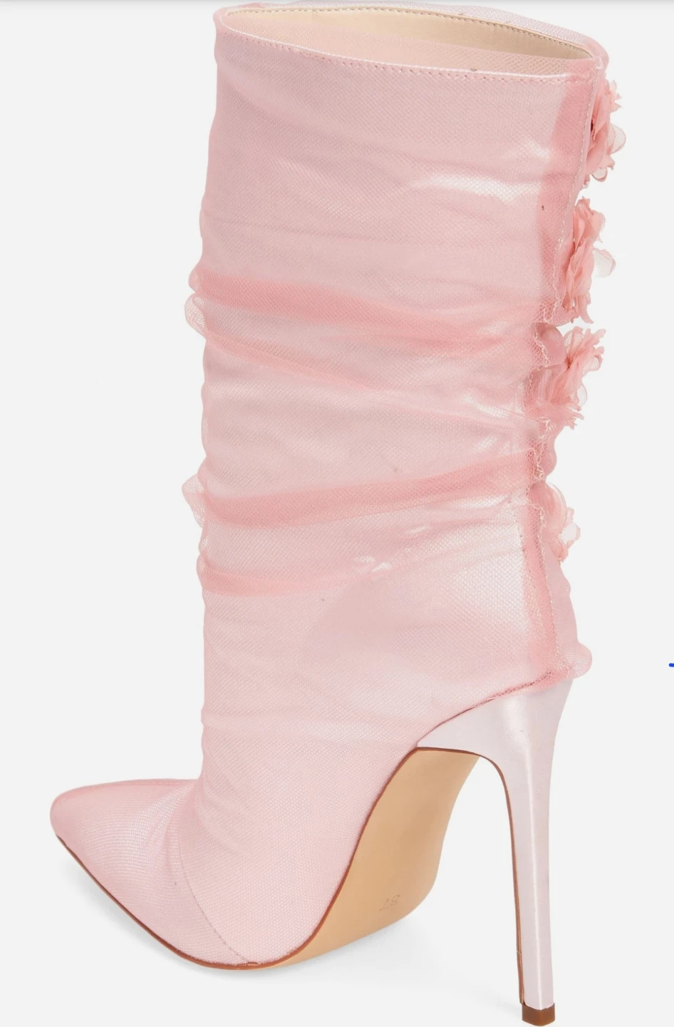 Azalea Wang Pink Floral Embellished Boots - photo 2