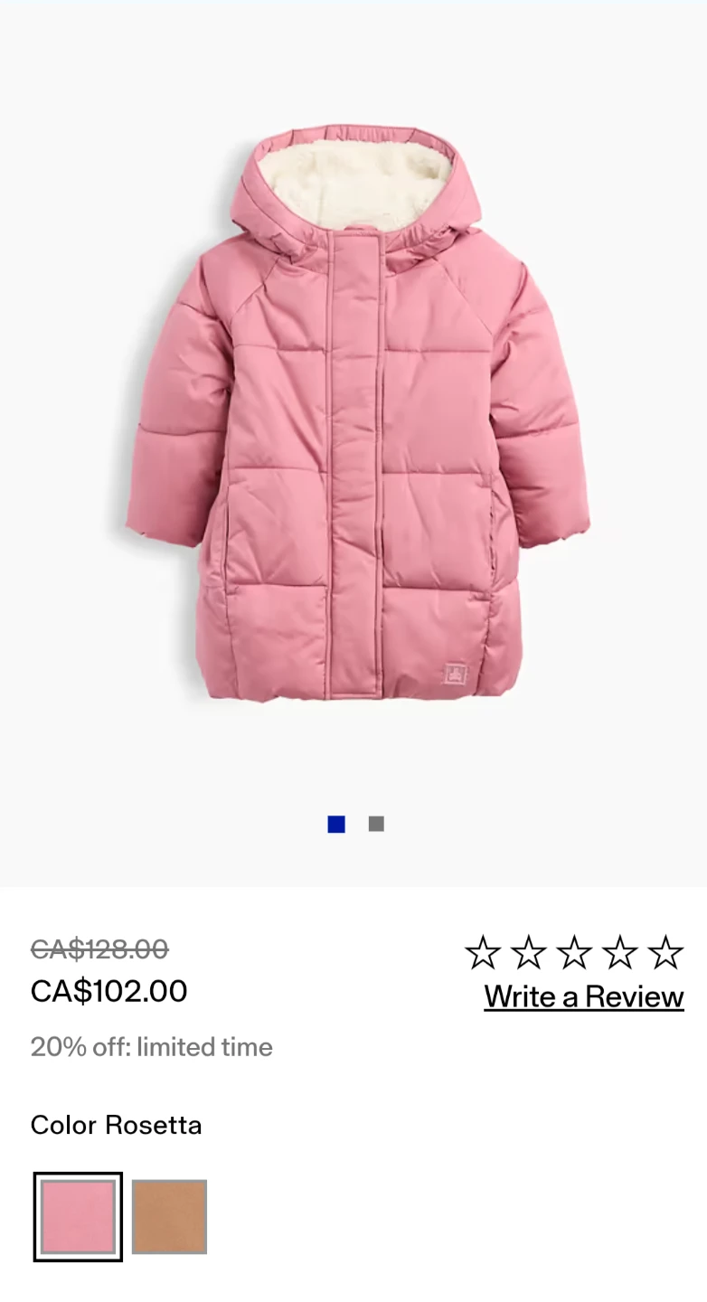 *NEW* GAP KIDS Sherpa-Lined Heavyweight Puffer Coat - photo 2