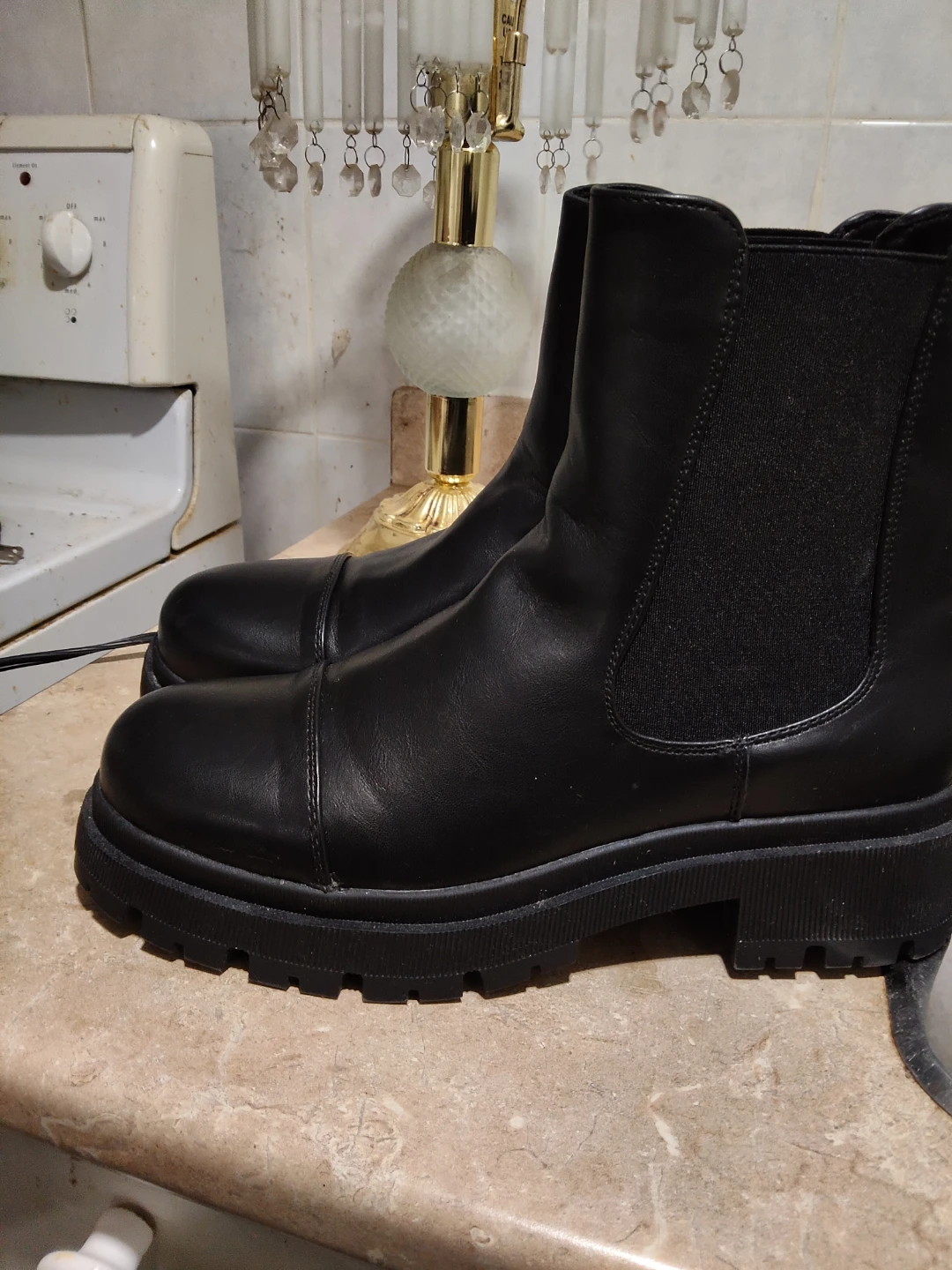 Black Chelsea Lug Boots - photo 3