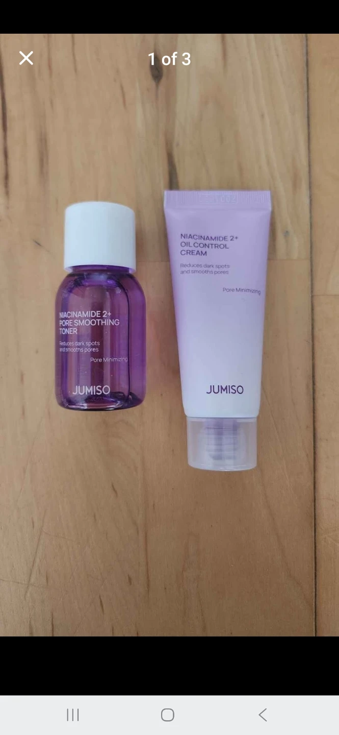 JUMISO Niacinamide Pore Smoothing Toner, Oil Control Cream