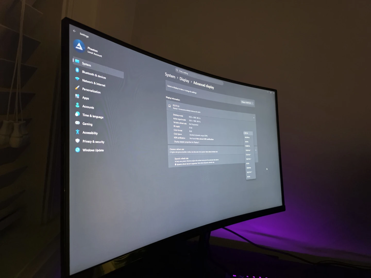 Acer ED273 S3 27" VA Curved Gaming Monitor - photo 4