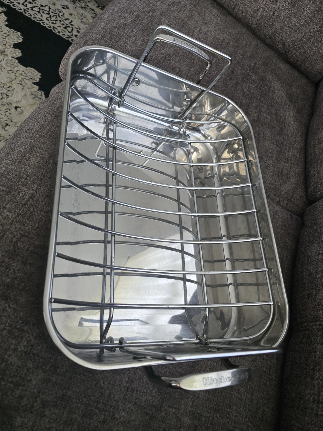 KitchenAid Stainless Steel Roasting Pan with Rack - photo 5