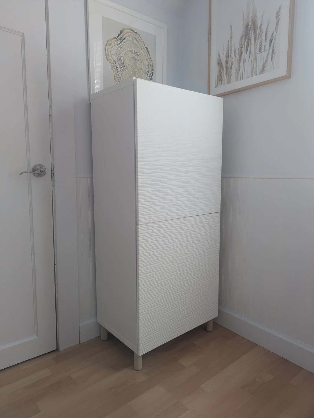 1 IKEA White Storage Cabinet