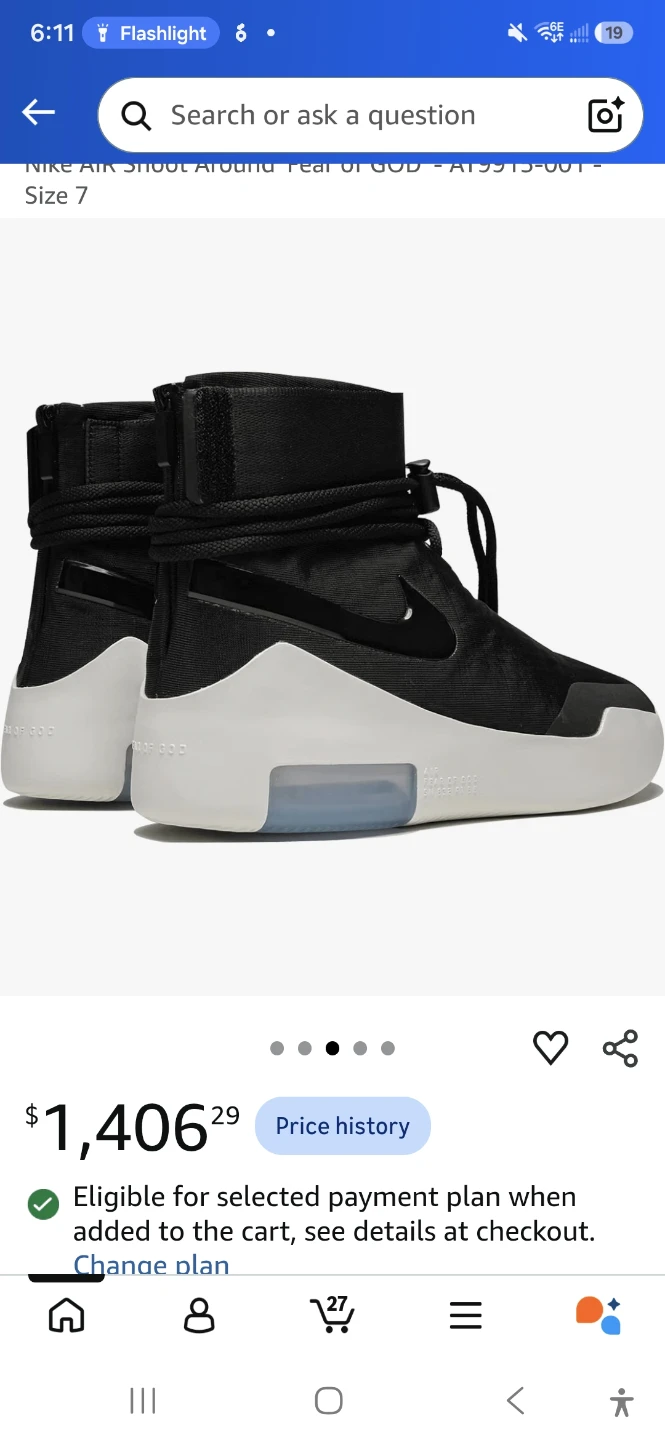 Nike Air Fear of God Raid Black - photo 4