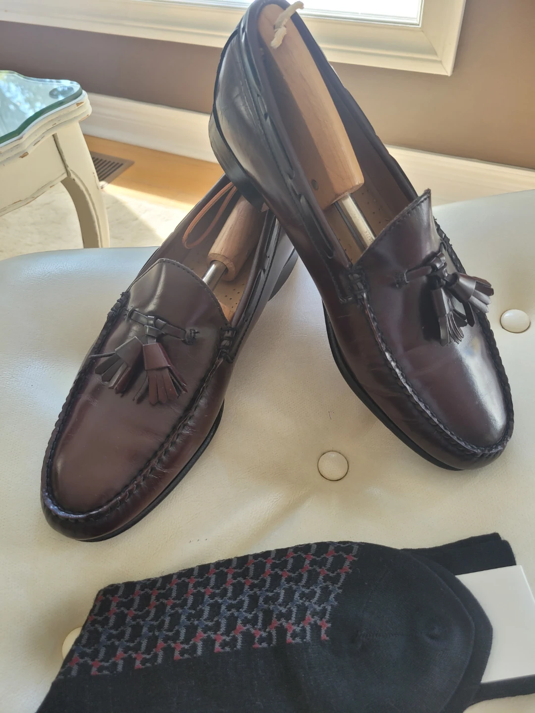 G.H. Bass Monograms Tassel Loafers