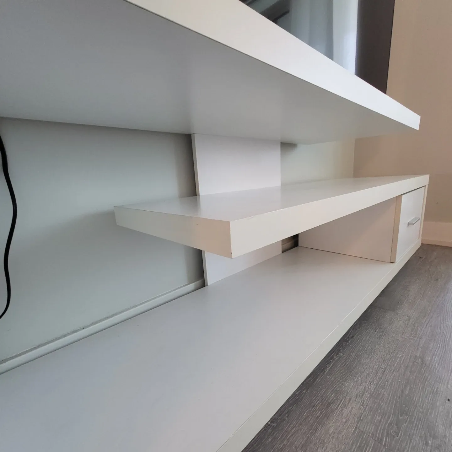 Pickup TODAY 📦 Open Concept TV Stand (Like New), Holds 65" TV - photo 4
