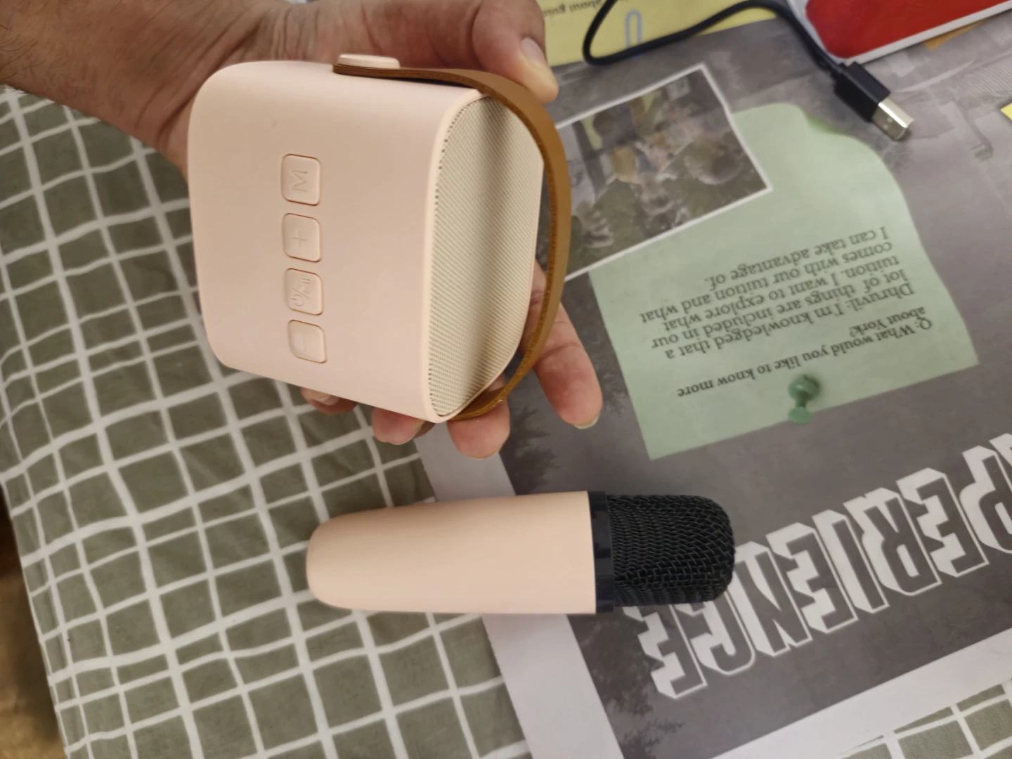 Mini Karaoke Machine with Wireless Microphone - photo 2