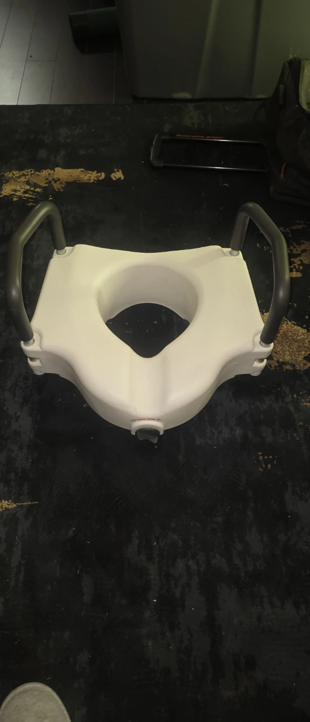 Drive Medical Raised Toilet Seat with Handles