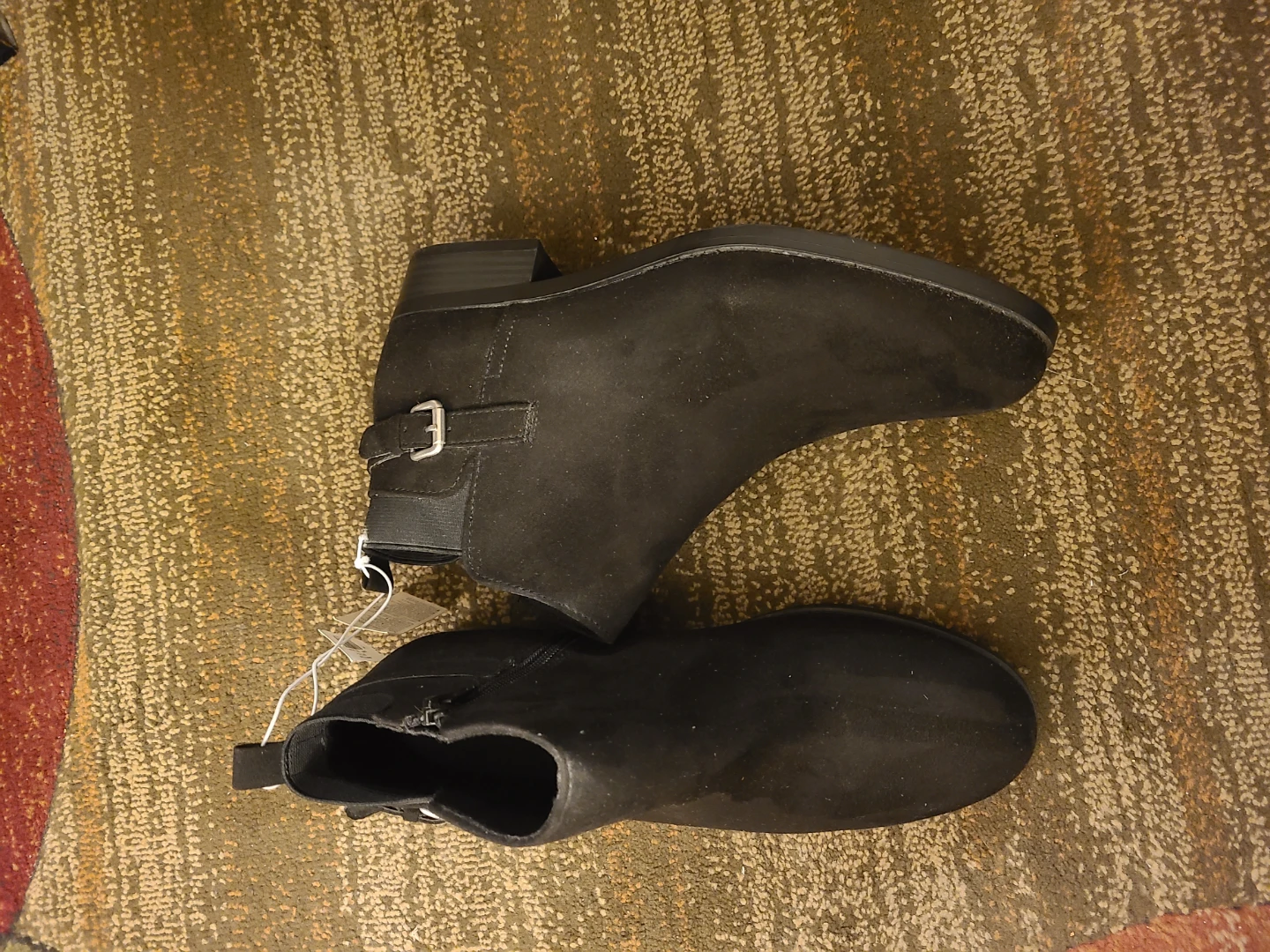 Black Women's Ankle Boots Size 9 - photo 3