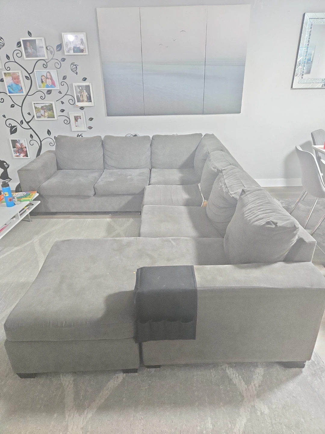 Grey sectional