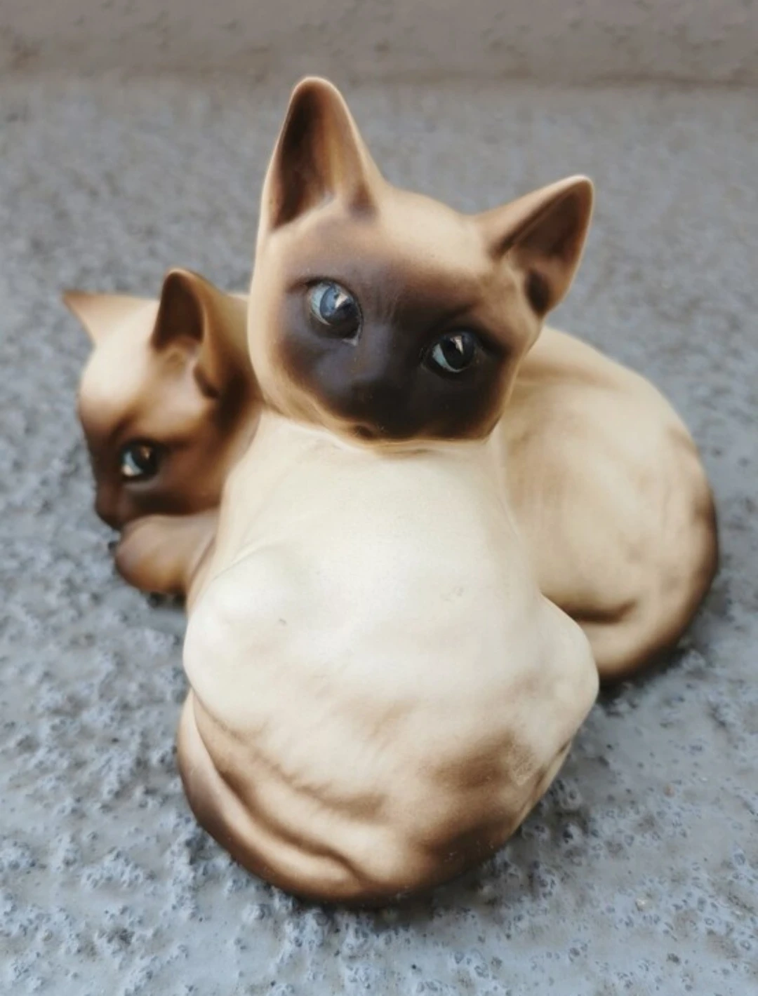 Vintage Beswick England #1296 Twin Siamese Kittens Figurine - photo 5