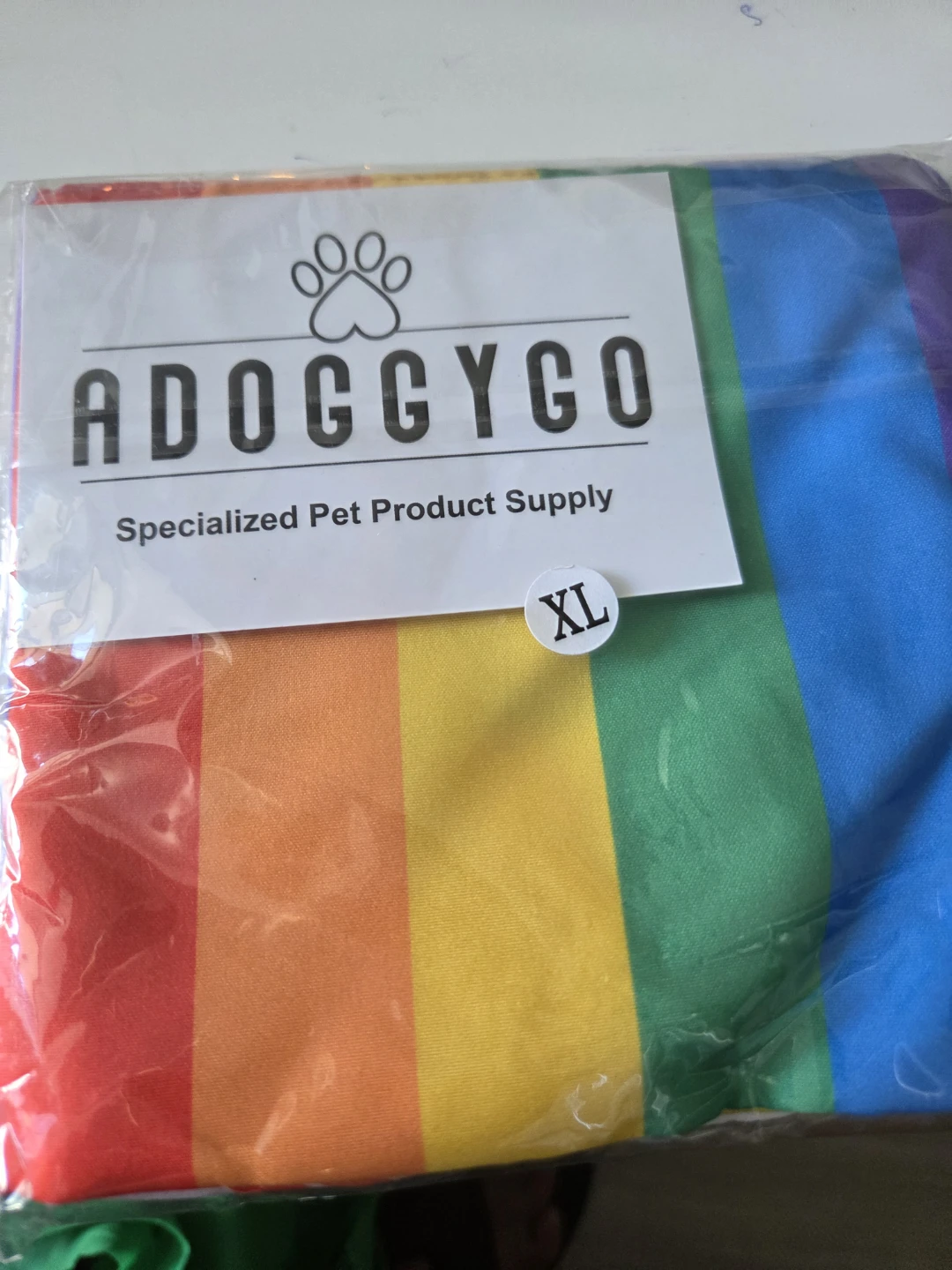 ADOGGYGO Rainbow Dog Bandana, Extra Large - photo 2