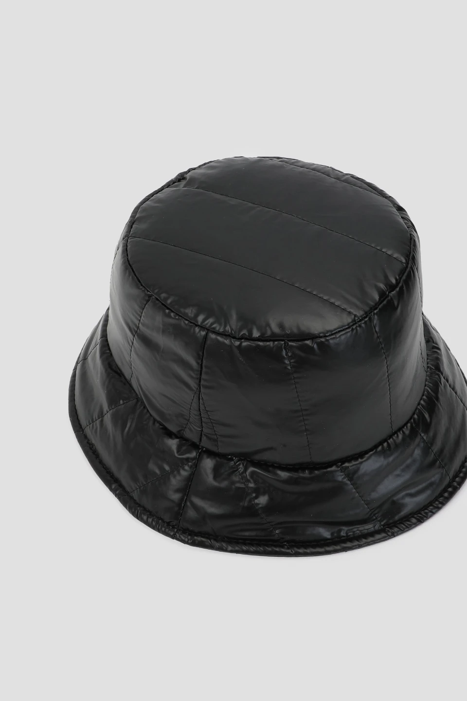 Black Quilted Bucket Hat
