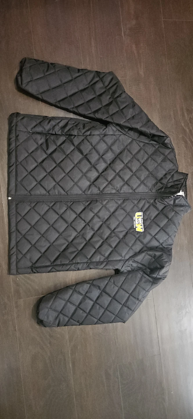 USW Steelworkers Quilted Jacket - Black - XL