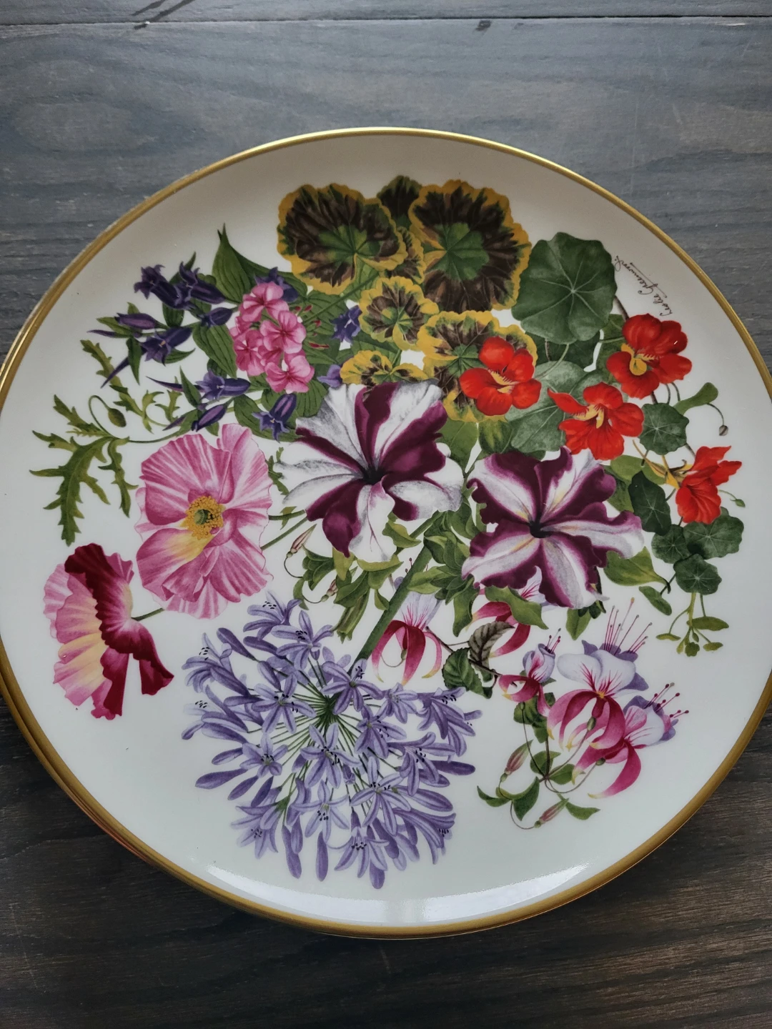 Leslie Greenwood Floral Plates - photo 3