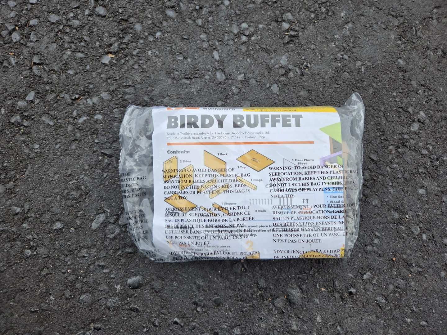 Birdy Buffet Bird Feeder Assembly Kit