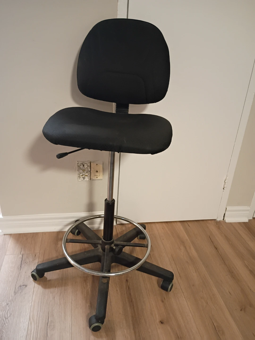 Black Drafting Chair - photo 4