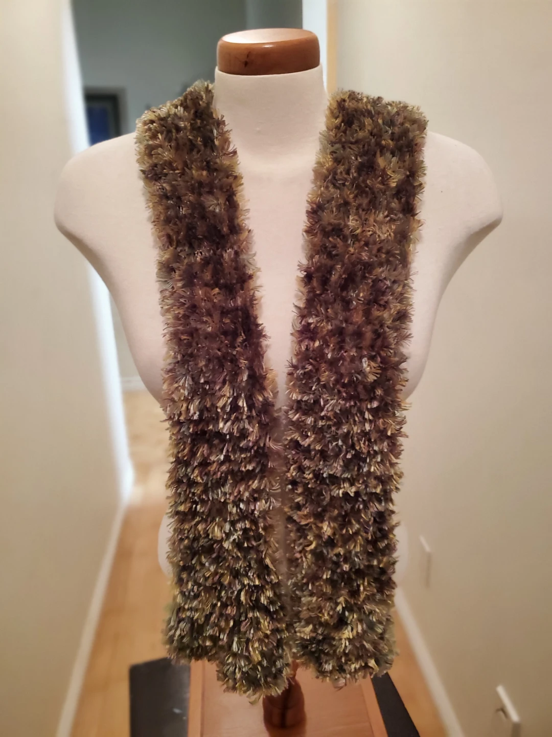 Fuzzy  Green Scarf - photo 3