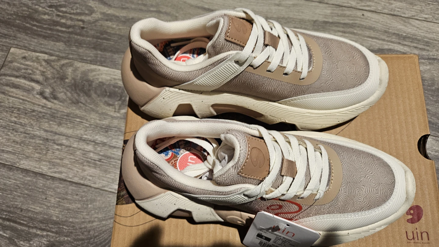 Uin Dreamland Brown Air Mesh Sneakers Size 5 - photo 4