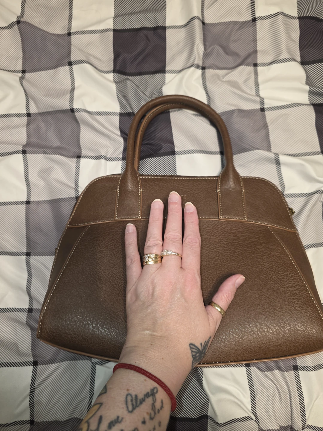 Vintage-style Roots  dome satchel - photo 5