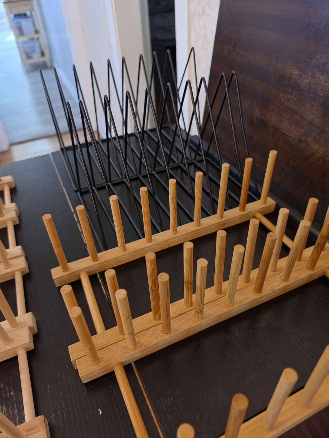 Vinyl Record Rack Bundle – 8 Wooden & Metal Holders