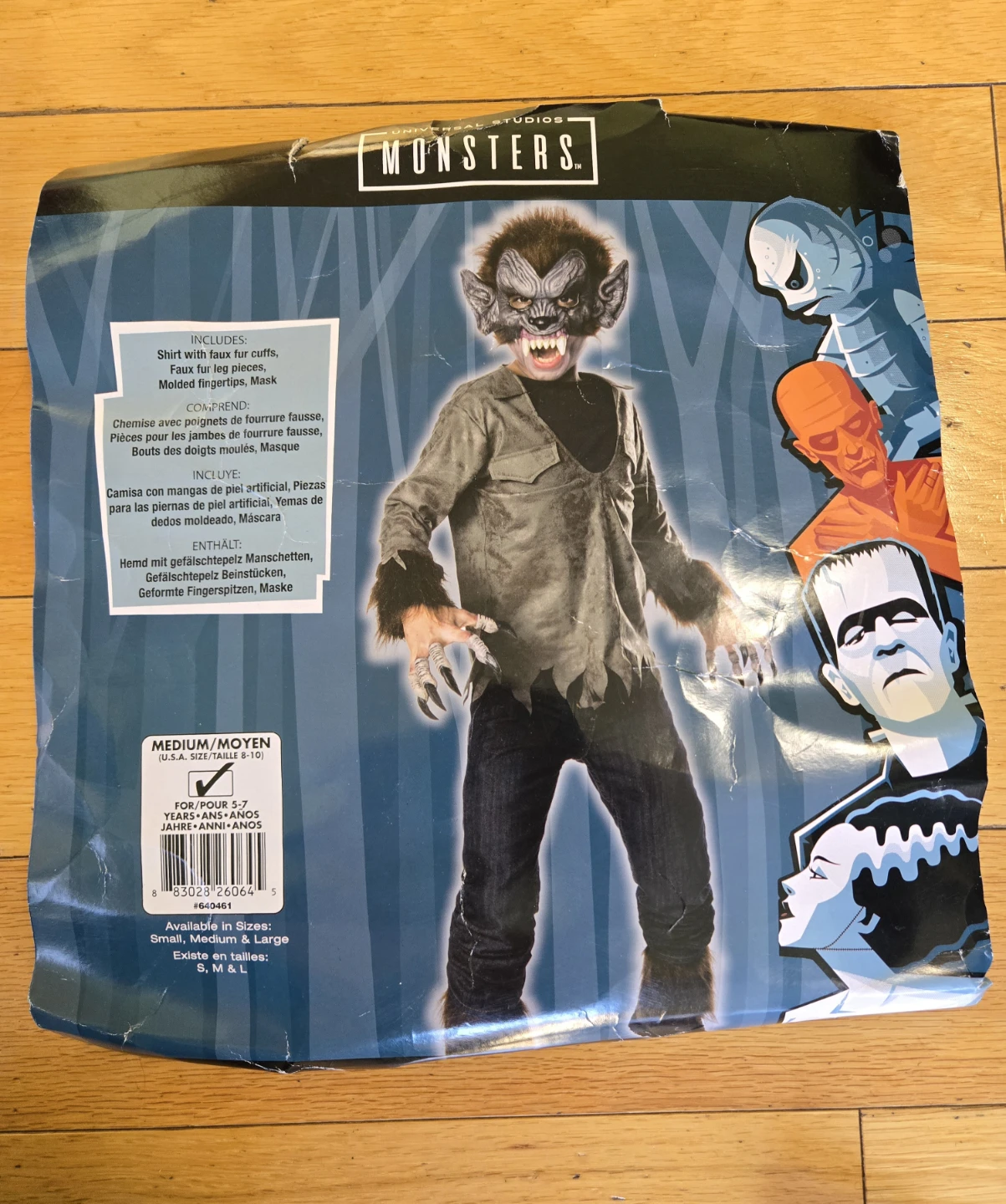 Universal Studios Monsters Werewolf Costume - Medium
