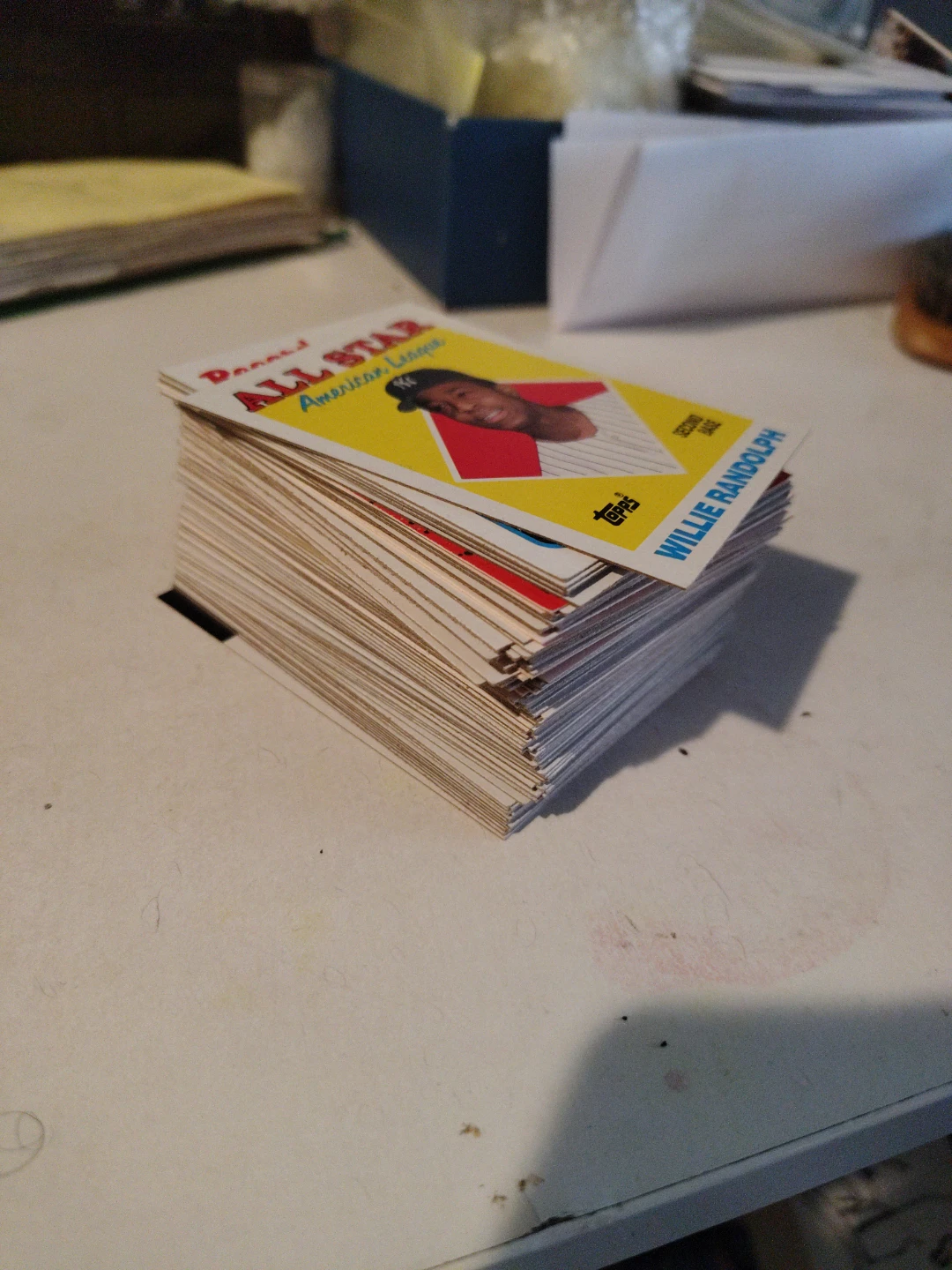 About 100 1980s baseball sports cards