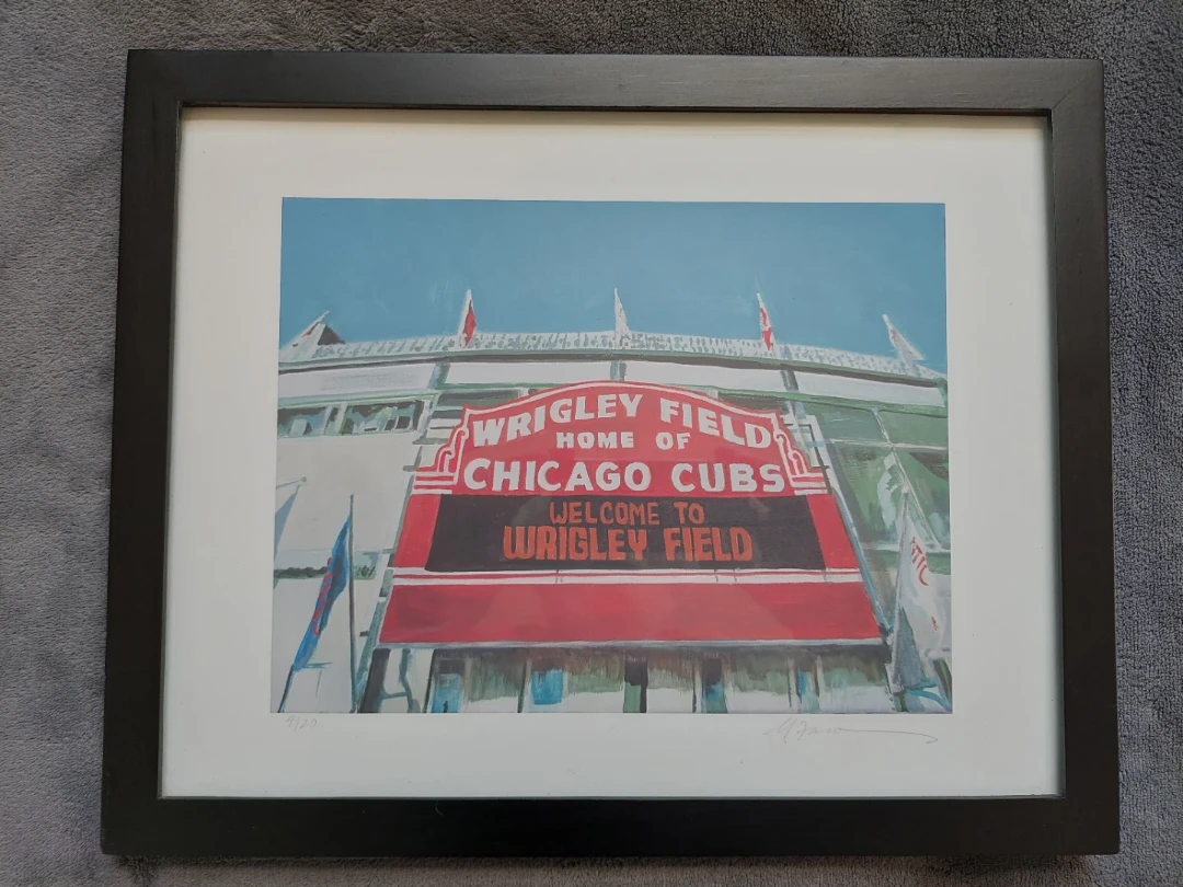 Framed Wrigley Field Art Print