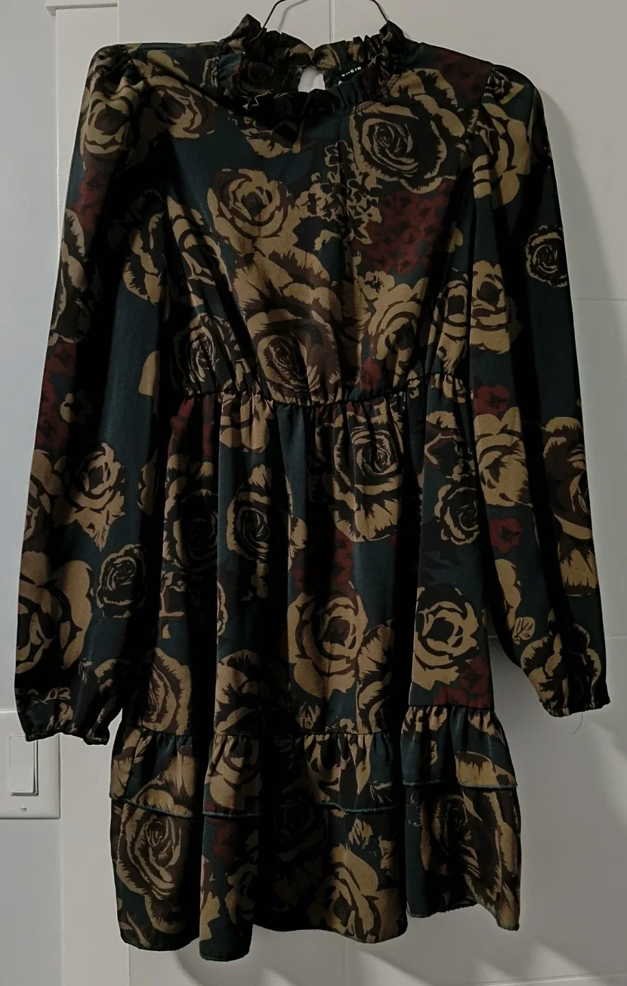 SHEIN Floral Print Long Sleeve Mini Dress - photo 2