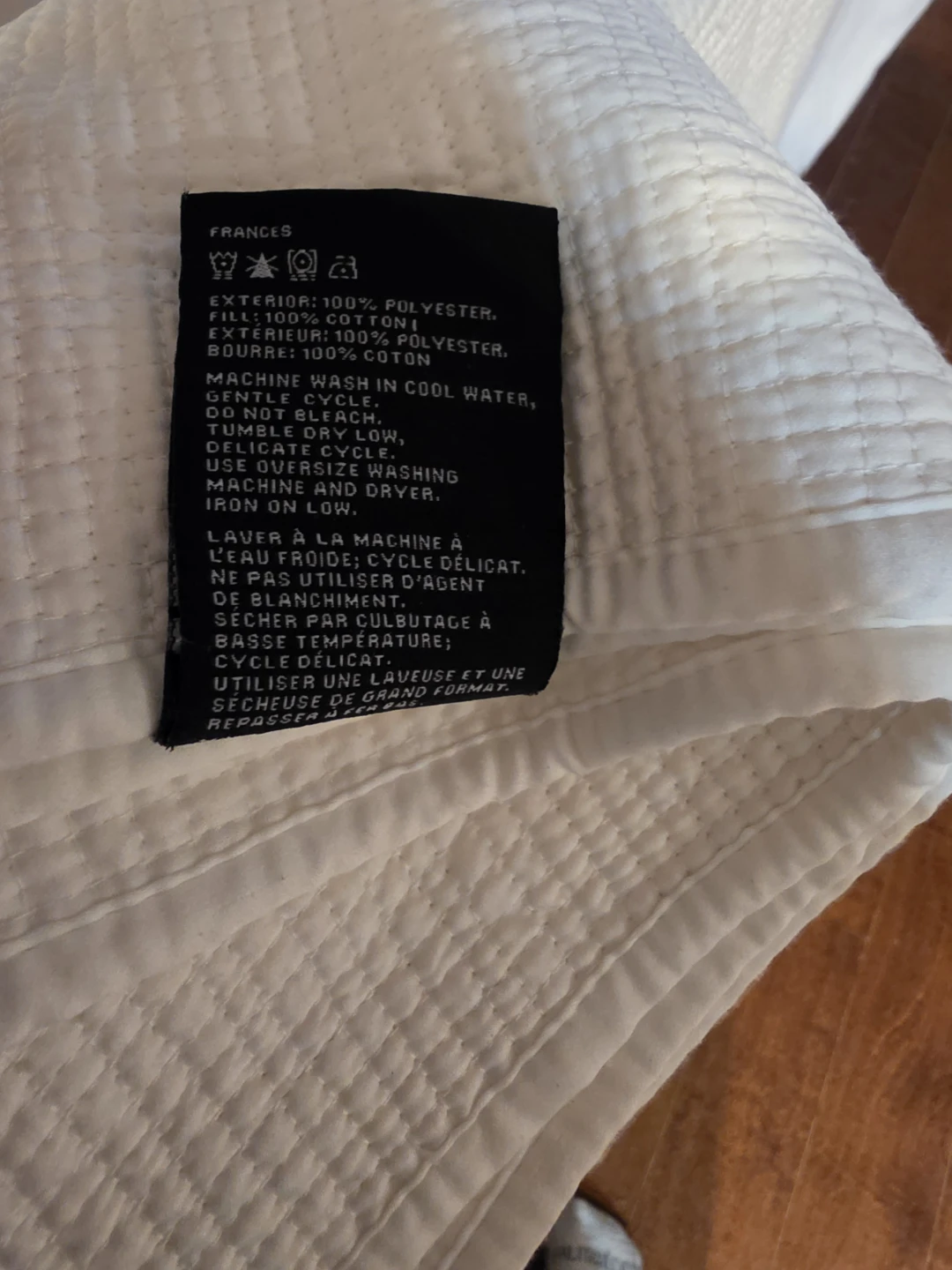 WholeHome Luxe White Quilt - photo 2