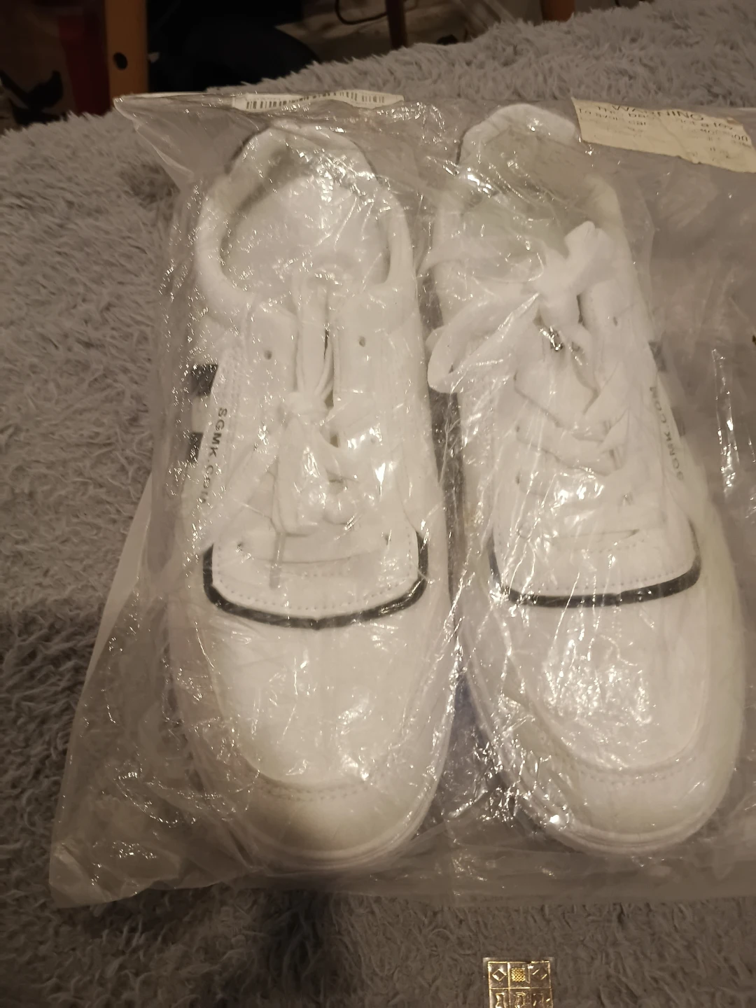 New White Sneakers with Black Accents - photo 3