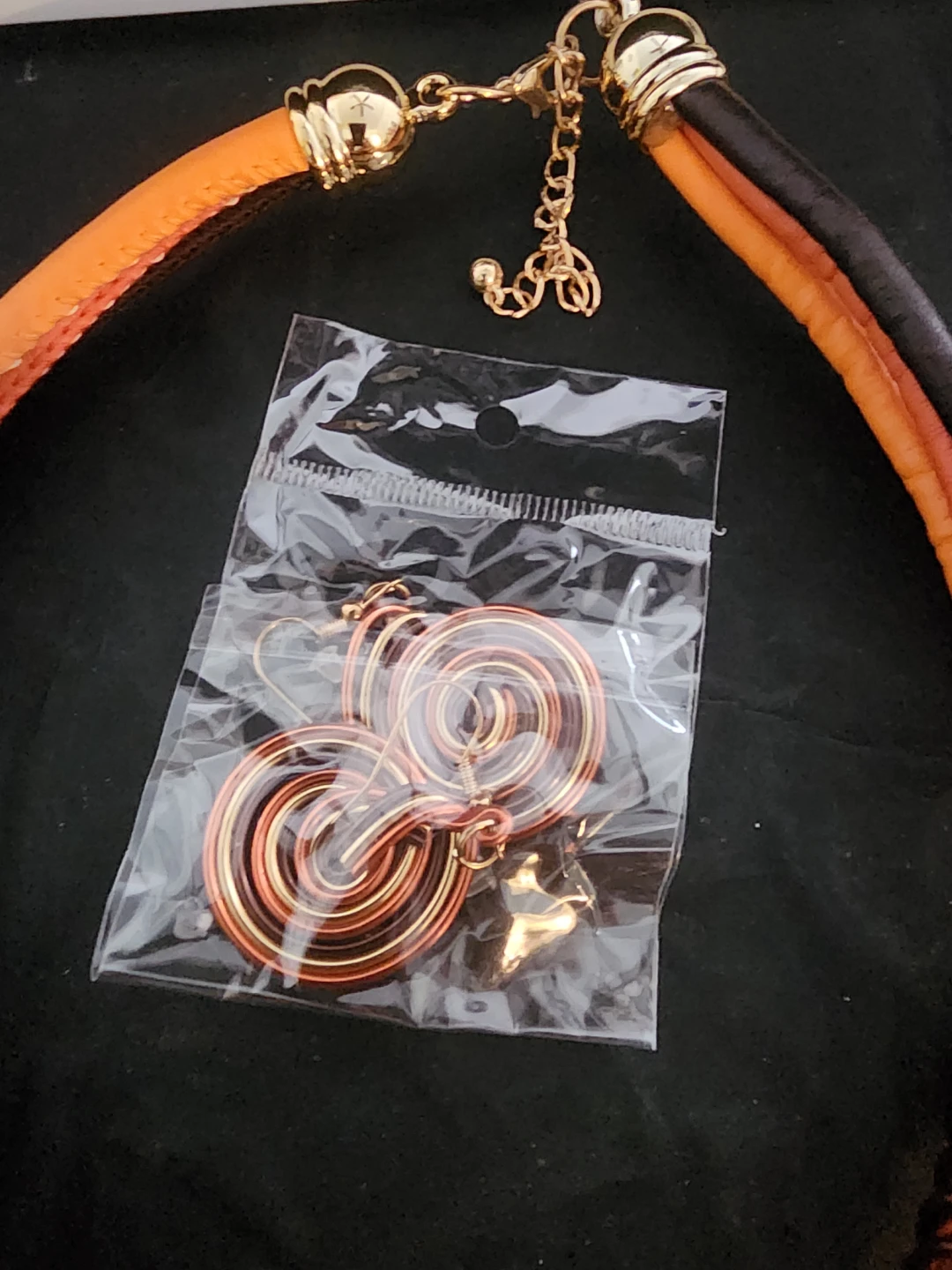 Wire Wrap Necklace and Earring Set - photo 2