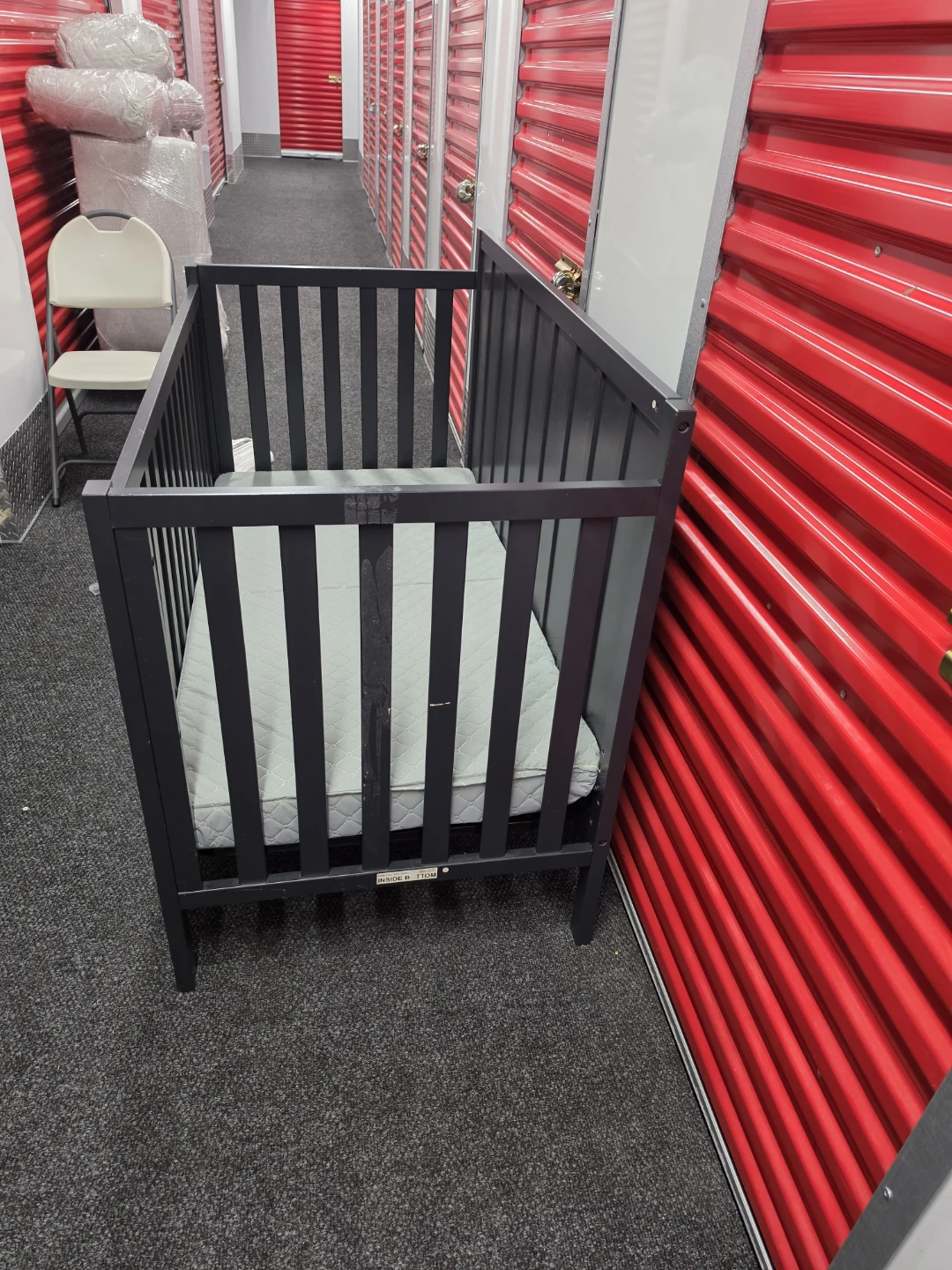 Dark Gray Modern Baby Crib - photo 2