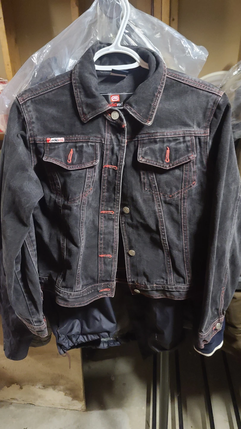 Ecko Red Black Denim Jacket