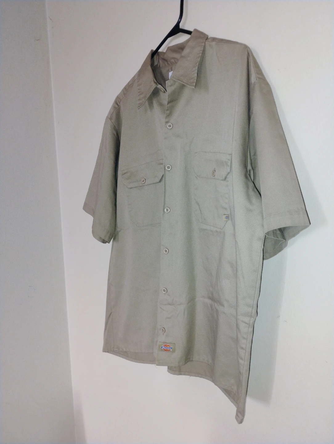 Dickies Men's Short Sleeve Work Shirt - Khaki - XL
