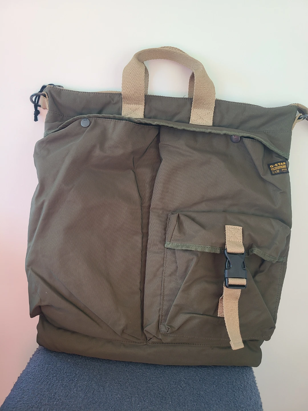 G-Star Raw Olive Green Tote Bag - photo 3