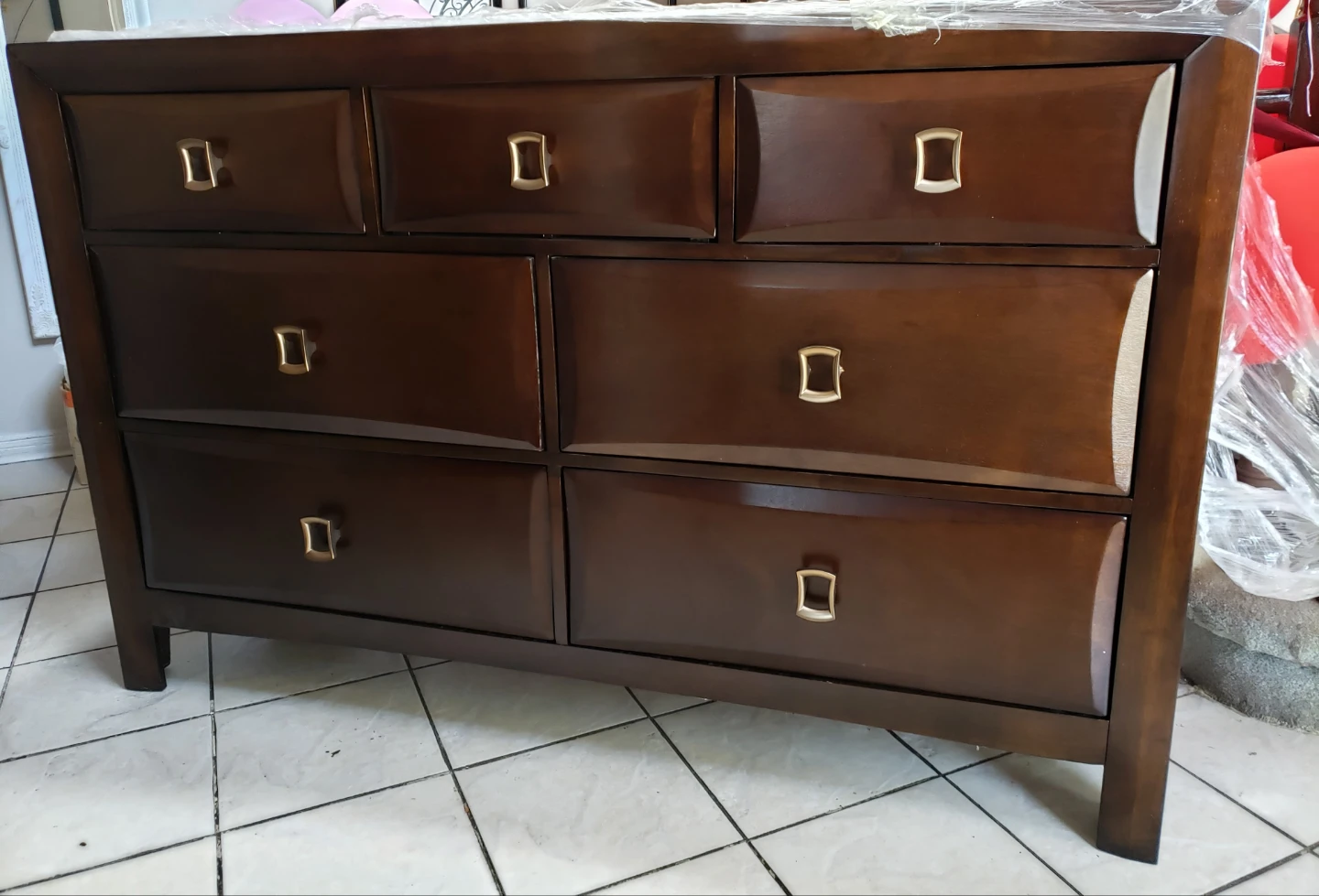Estate Dresser with wall mirror