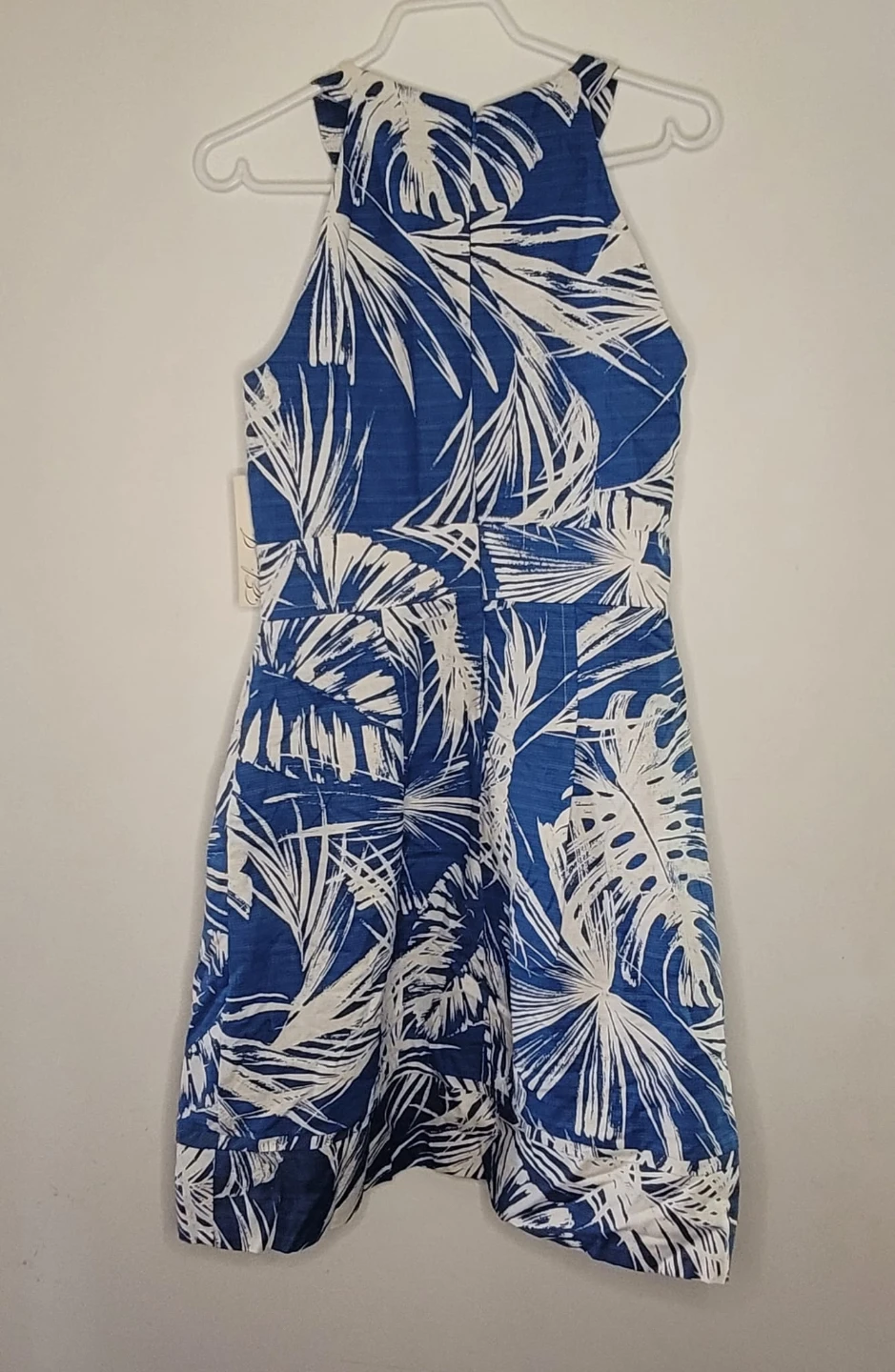 Eliza J Blue and White Tropical Dress size 10 - photo 3