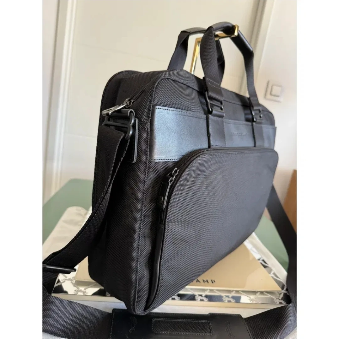 Longchamp Briefcase nylon and leather excellent condition
