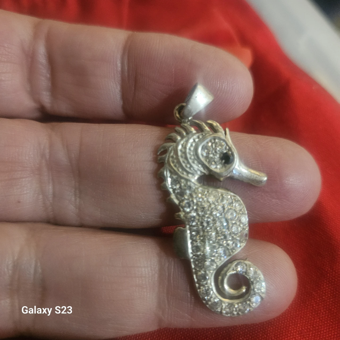 925 Sterling Silver Seahorse Pendant - photo 4