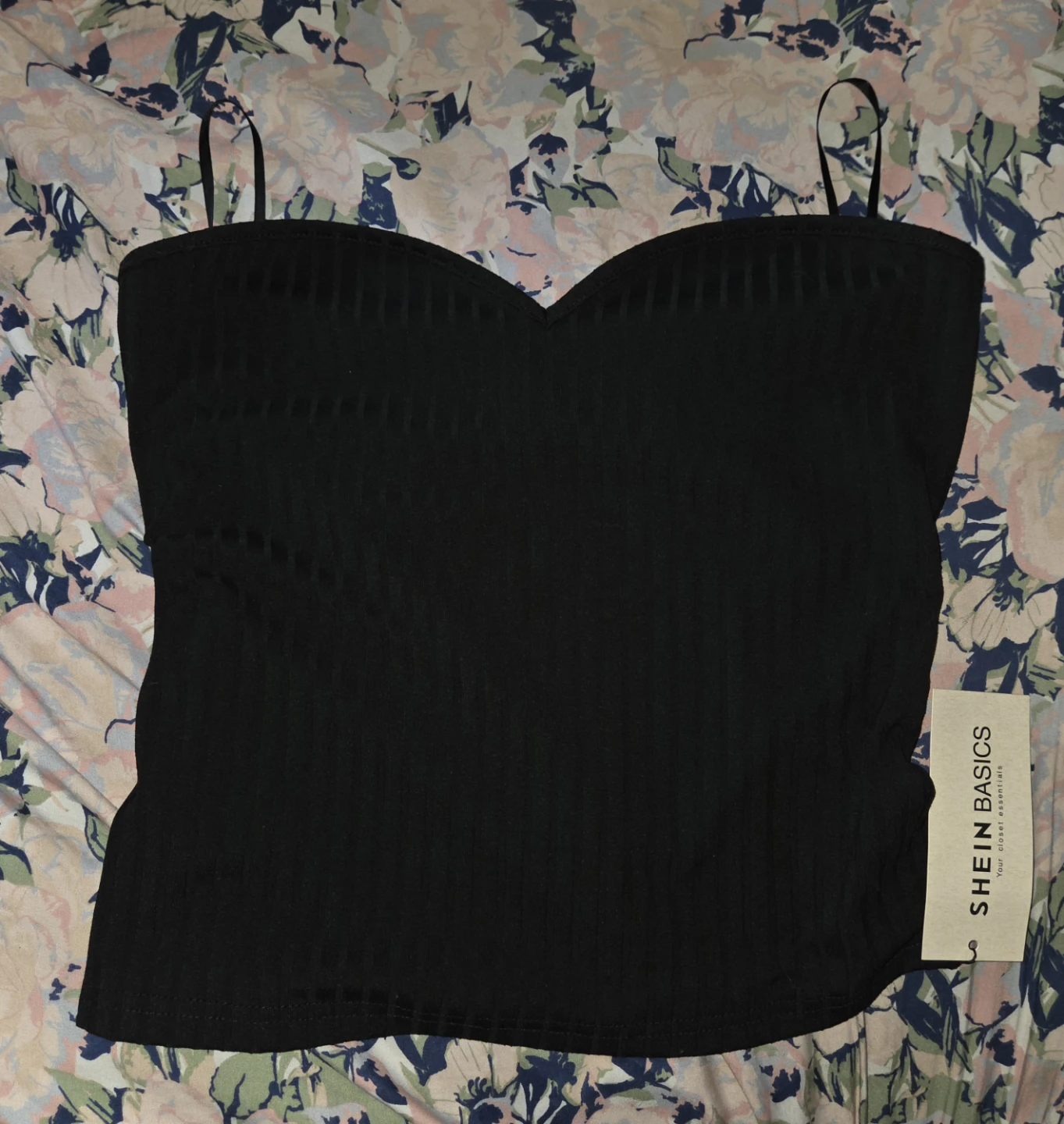 Shein Basics Cotton Sweetheart Tube Top in a Ladies L