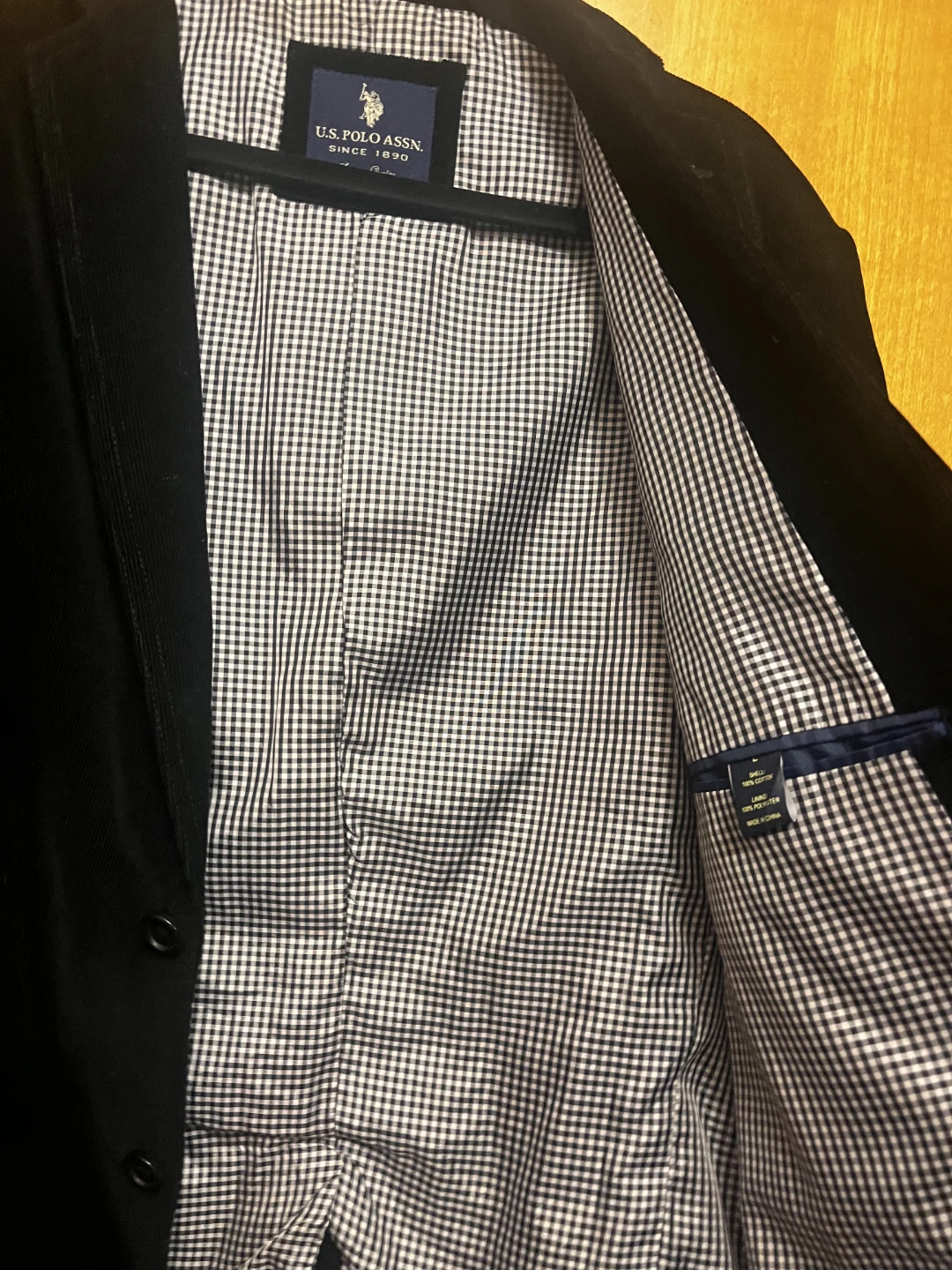 U.S. Polo Assn. Corduroy Blazer Black - photo 3