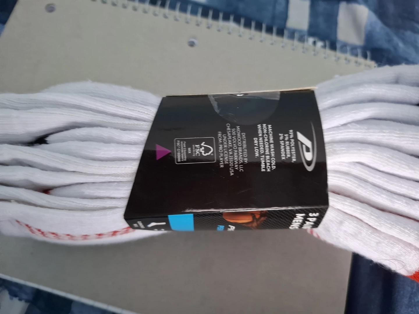 3 Pair Pro Player Performance Crew Socks - photo 2